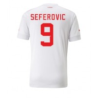Švajčiarsko Haris Seferovic #9 Vonkajší futbalový dres MS 2022 Krátky Rukáv